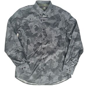 Lords Of Harlech Men’s Button Down Shirt Size S Charcoal NWT